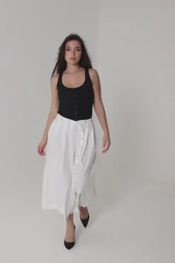 Pinko Top con Bottoni e LogoNERO LIMOUSINE