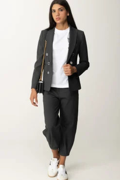 Pinko T-shirt con Doppio Logo "love Birds"BIANCO-BIANCANEVE