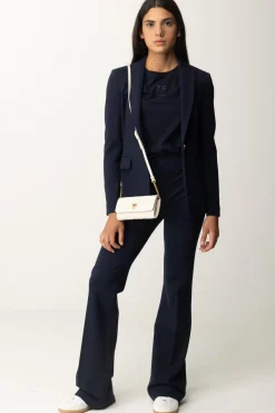 Pinko T-shirt con Ricamo Love BirdsBLU-ECLISSI TOTALE