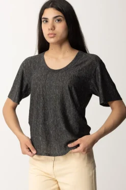 Pinko T-shirt Over In LinoNERO LIMOUSINE