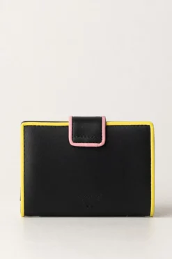 Pinko Wallet con Profili ColoratiNERO-ANTIQUE GOLD