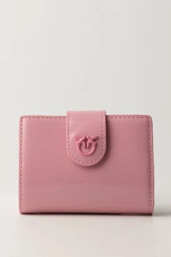 Pinko Wallet In Pelle LucidaROSA MARINO-BLOCK COLOR