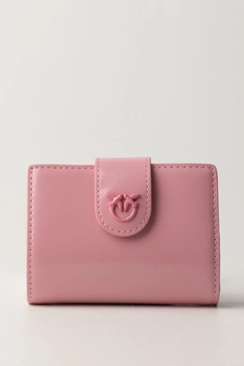 Pinko Wallet In Pelle LucidaROSA MARINO-BLOCK COLOR