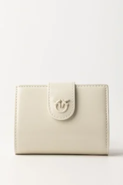 Pinko Wallet In Pelle LucidaBIANCO-BLOCK COLOR