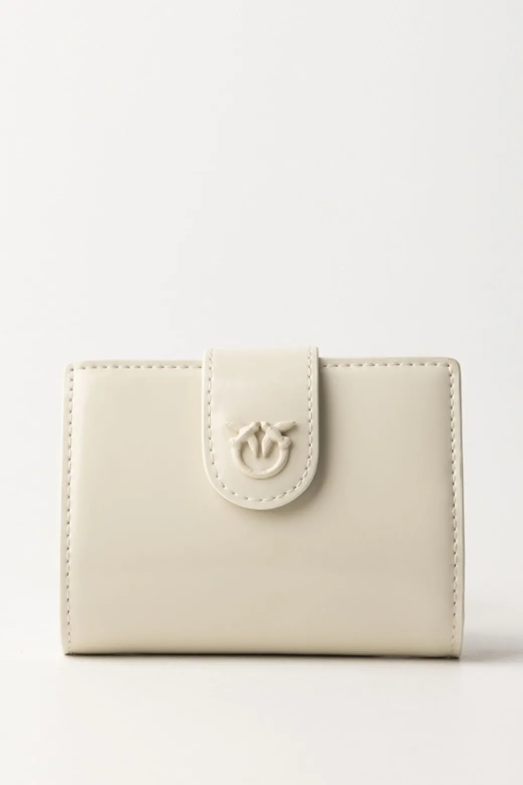 Pinko Wallet In Pelle LucidaBIANCO-BLOCK COLOR