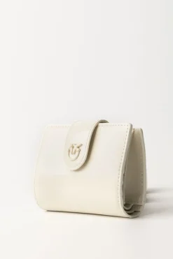 Pinko Wallet In Pelle LucidaBIANCO-BLOCK COLOR