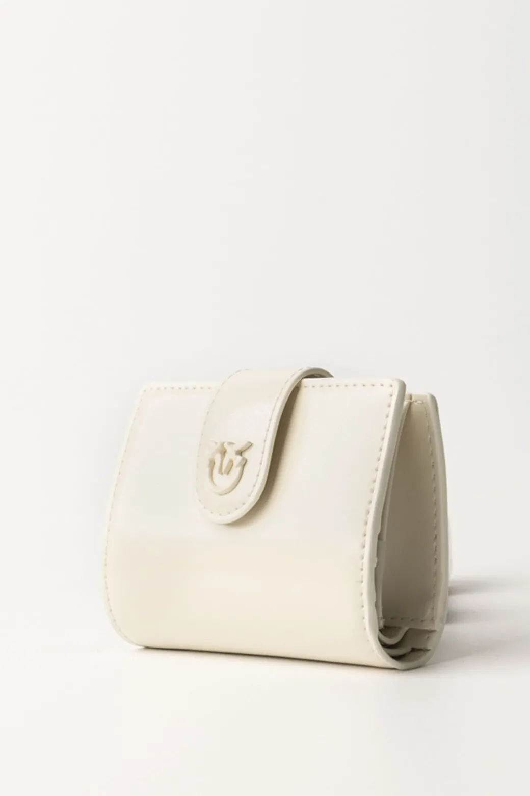 Pinko Wallet In Pelle LucidaBIANCO-BLOCK COLOR
