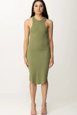 Replay Abito a Costine Midi AderenteLIGHT MILITARY