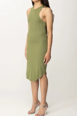 Replay Abito a Costine Midi AderenteLIGHT MILITARY