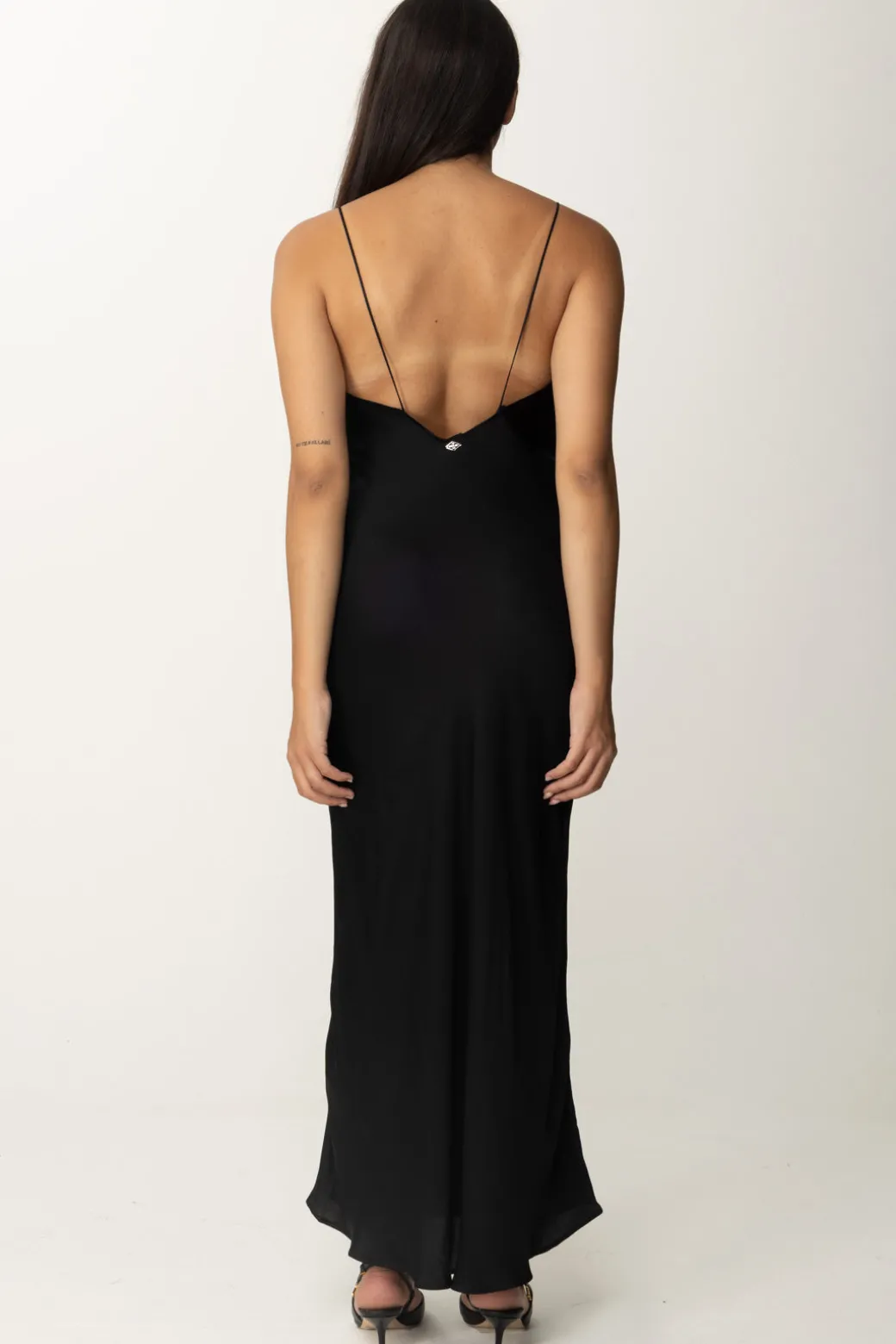 Replay Abito Lungo In SatinBLACK