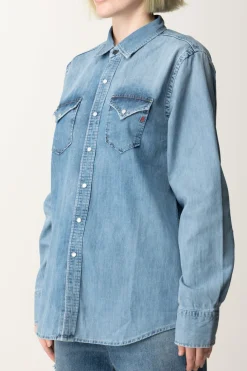Replay Camicia In Jeans Regular FitLIGHT BLUE