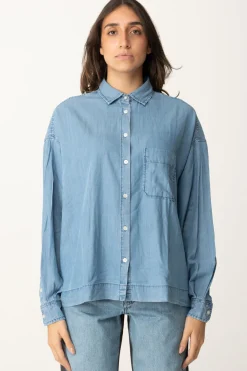 Replay Camicia Over In JeansLIGHT BLUE