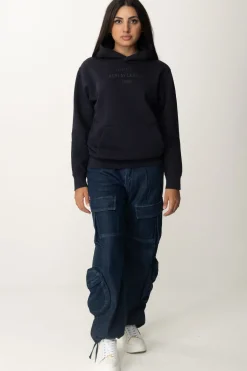 Replay Felpa con Stampa LetteringNIGHT BLUE