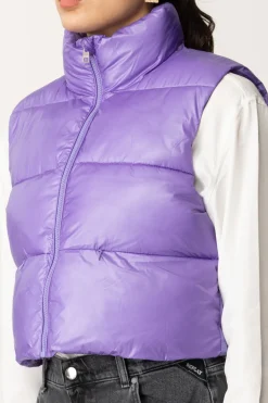 Replay Gilet Imbottito CroppedLAVENDER