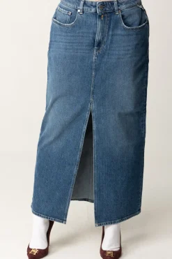 Replay Gonna Midi In Jeans con Spacco FrontaleMEDIUM BLUE