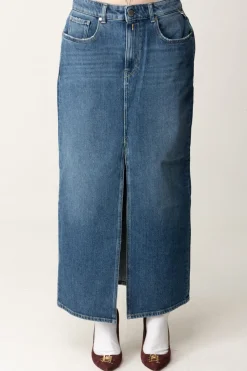 Replay Gonna Midi In Jeans con Spacco FrontaleMEDIUM BLUE