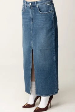 Replay Gonna Midi In Jeans con Spacco FrontaleMEDIUM BLUE