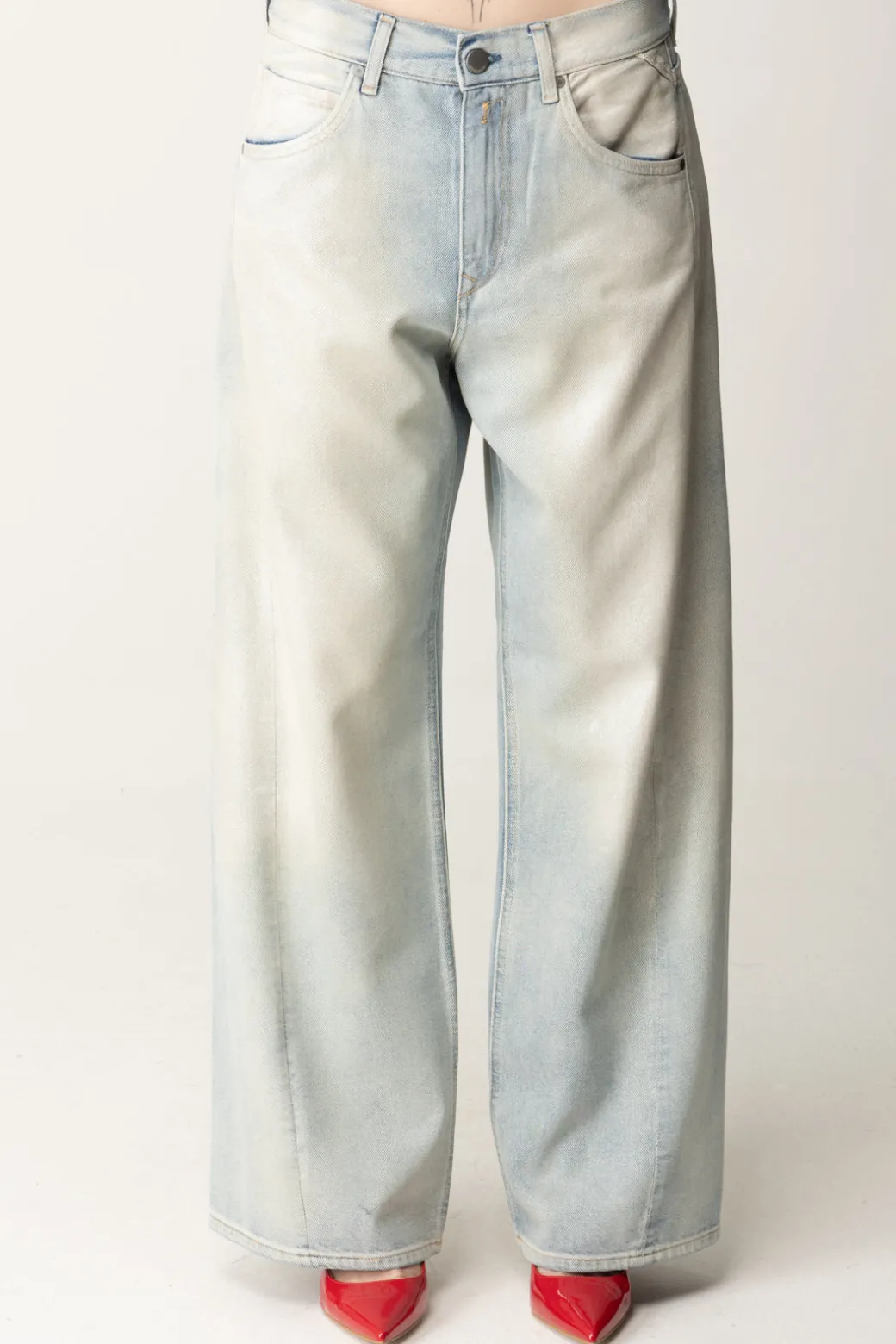 Replay Jeans Baggy a Vita BassaSUPER LIGHT BLUE