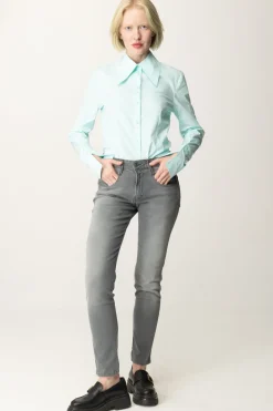 Replay Jeans Skinny con Etichetta LogoMEDIUM GREY