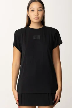Replay T-shirt Girocollo con Etichetta LogoBLACK