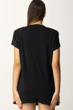 Replay T-shirt Girocollo con Etichetta LogoBLACK