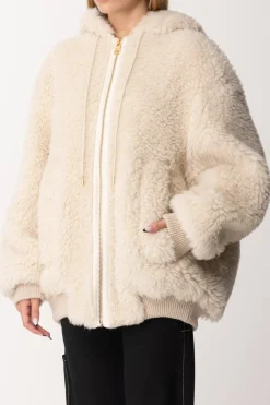 Semicouture Bomber In Eco-pellicciaCORAL SAND