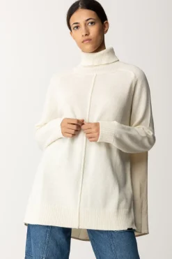 Semicouture Dolcevita In Lana con Spacco Sul RetroMERINGA