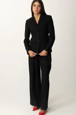 Semicouture Giacca Maria con PincesNERO