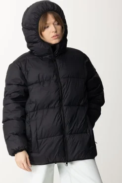 Semicouture Piumino Collo Alto con CappuccioNERO