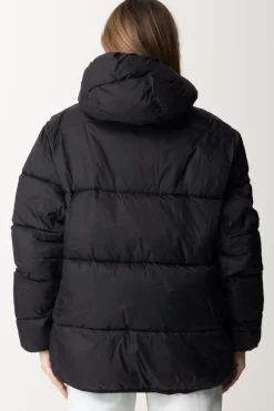 Semicouture Piumino Collo Alto con CappuccioNERO