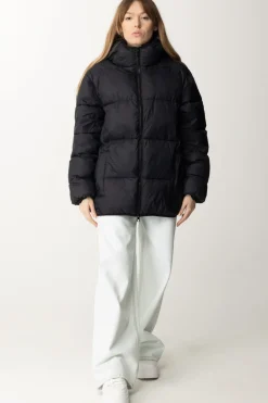 Semicouture Piumino Collo Alto con CappuccioNERO