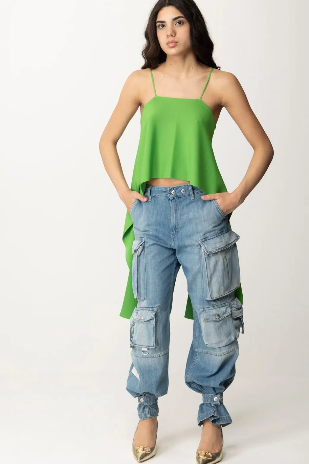 Semicouture Top Allacciato Sul Retro ElaineLINFA