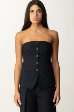 Semicouture Top In Stile Gilet ReaUNIVERSO