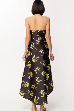 Simona Corsellini Abito con Corpetto e Stampa FloralNERO