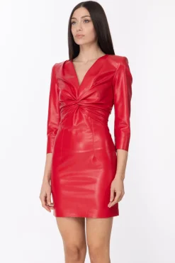 Simona Corsellini Abito In Ecopelle con NodoCHILI