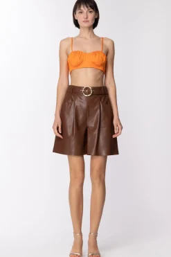 Simona Corsellini Crop Top con Coppe Effetto BustierAPEROL