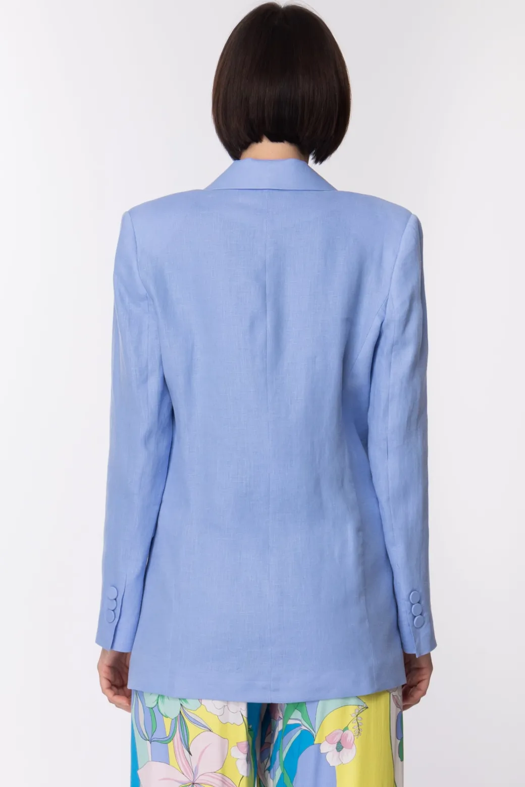 Simona Corsellini Giacca Classica DoppiopettoCELESTE