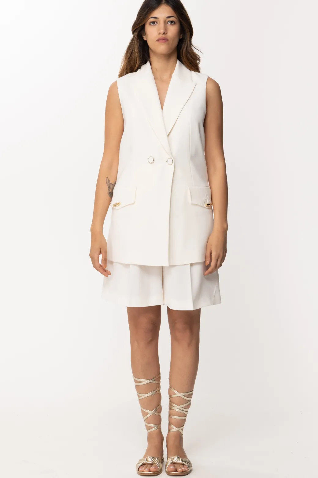 Simona Corsellini Gilet Lungo DoppiopettoINFINITY SUMMER