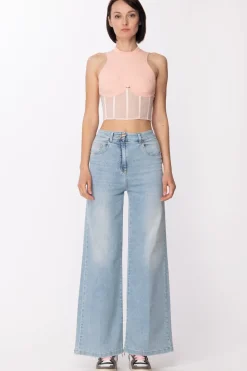 Simona Corsellini Jeans a PalazzoLIGHT BLUE