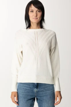 Simona Corsellini Maglia con ImpuntureWHITE CLOUD