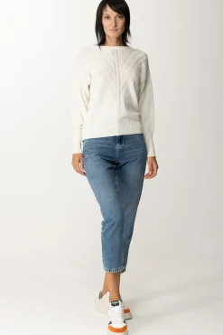 Simona Corsellini Maglia con ImpuntureWHITE CLOUD