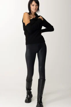 Simona Corsellini Maglia Monospalla con GioielloNERO