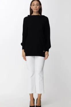 Simona Corsellini Maglia con Dettagli IntrecciatiNERO