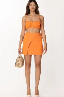 Simona Corsellini Minigonna con Patta FrontaleAPEROL