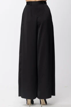 Simona Corsellini Pantaloni Palazzo a Vita AltaNERO