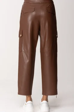 Simona Corsellini Pantaloni Wide Leg con Tasche e ZipTOFFEE