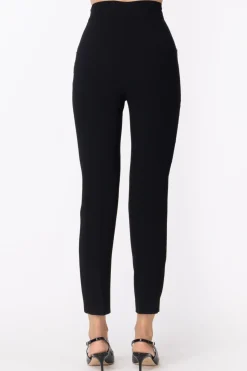 Simona Corsellini Pantaloni con Frange Di StrassNERO