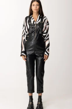 Simona Corsellini Salopette In PelleNERO