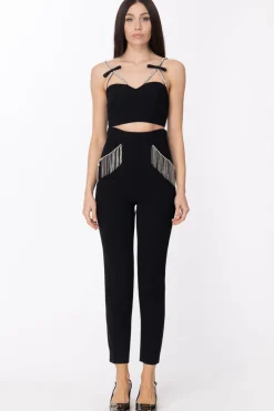 Simona Corsellini Top con Fiocchetti e StrassNERO