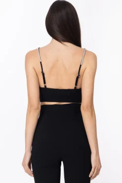 Simona Corsellini Top con Fiocchetti e StrassNERO